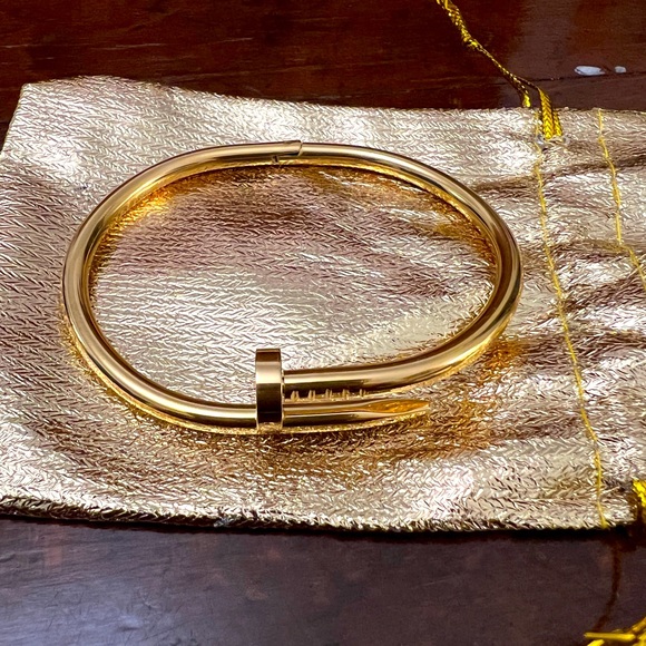 Bracelet Nail Silver/Gold Color - Picture 1 of 7